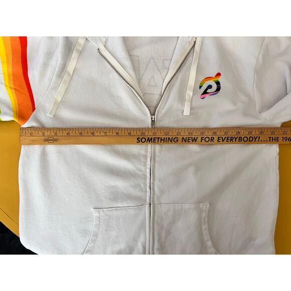 Peloton Pride "Lead With Love" Zip-Up Hoodie w/ Rainbow Large NWOT - Picture 5 of 6